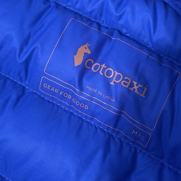 COTOPAXI Fuego Down Vest Men’s XS Burgundy Stripes NEW Retro Outdoors Hiking - Picture 8 of 13